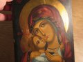 †Стара православна икона на Дева Мария, Света Богородица  - за зачатие и съхраняване