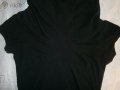 Черна блуза Kenvelo Кенвело М размер с поло яка, снимка 3