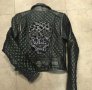 Дамско кожено яке естествена кожа модел на Philipp Plein black, снимка 2