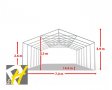 7х14 м XXL шатра - огнеустойчив PVC 550гр/м2 брезент, снимка 12