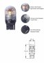 LED светлини за автомобил T20 7440 15SMD 10-30V една светлина, Бяла, снимка 2