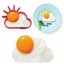Нови силиконови форми за пържене на яйца - жаба, заек, сова, слънце и облак или череп, снимка 12