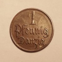 DANZIG 1 PFENNING 1923 SCARCE COIN, снимка 4 - Нумизматика и бонистика - 19839951