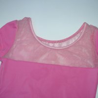 Трико розово, къс ръкав, с поличка с копче – 32 размер, 8-10години, снимка 11 - Детски рокли и поли - 22795587