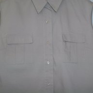 Еластична риза без ръкави "BluEmotion" / голям размер, хипоалергична , снимка 3 - Ризи - 14433665