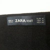 Дамска черна блуза марка Zara, снимка 2 - Блузи с дълъг ръкав и пуловери - 23570061