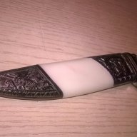 Красив и стилен нож с кания-21/4см-внос швеицария, снимка 9 - Антикварни и старинни предмети - 16095360
