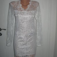 Нова бяла дантелена рокля , снимка 4 - Рокли - 19410682