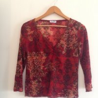 Червена блуза, снимка 1 - Блузи с дълъг ръкав и пуловери - 24452748