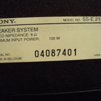 Sony SS -Е215V, снимка 3 - Тонколони - 22259669