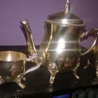 златна кана с две чаши за кафе или колекция-внос швеицария, снимка 5 - Колекции - 25343905