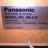 panasonic sb-415 made in finland-29х18х18см-от швеицария, снимка 6 - Тонколони - 18656863