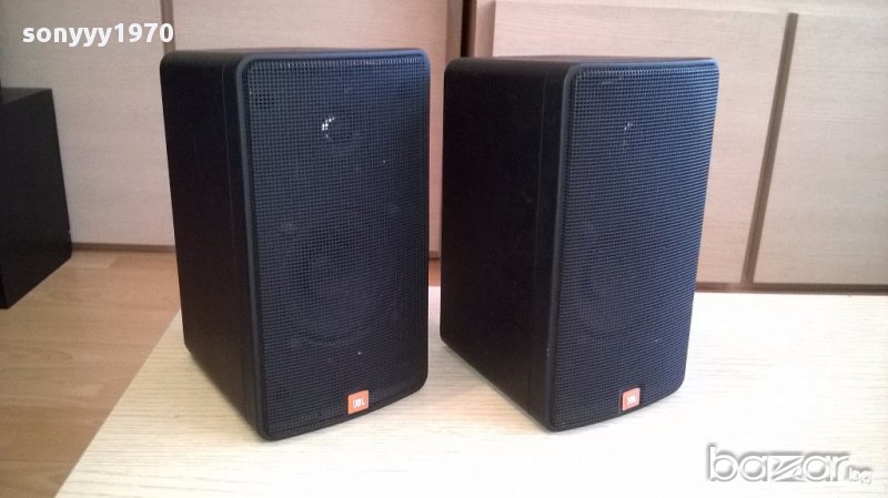 Jbl-2броя 8ома-двулентови тонколони 19х12х11см-внос швеицария, снимка 1