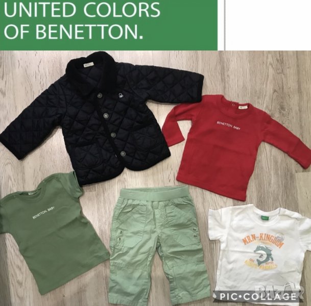 Benetton нов сет 5 части 3-6м, снимка 1