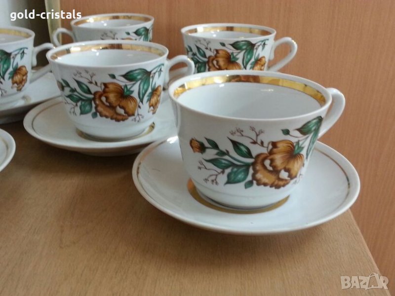 Руски порцелан чаши за чай, снимка 1