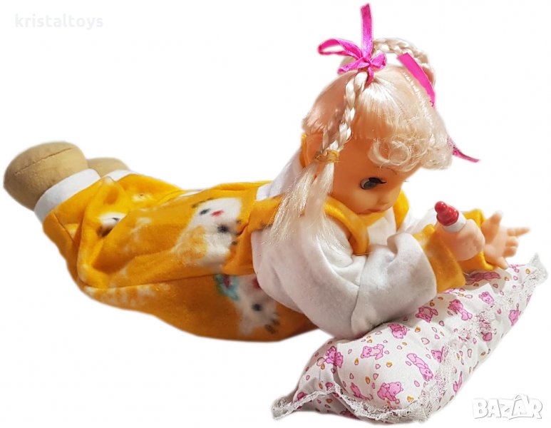 Детска играчка Кукла - музикална, легнала, снимка 1