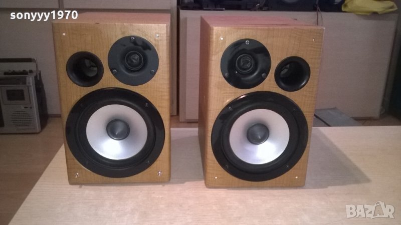hitachi speaker system 2x50w-25х22х16см-внос англия, снимка 1