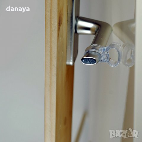 919 Прозрачен стопер за дръжка на врата 4 броя в комплект, снимка 3 - Други стоки за дома - 25314293