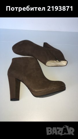 Естествена кожа набук кафяви боти Buffalo London номер 41, снимка 3 - Дамски боти - 24276973