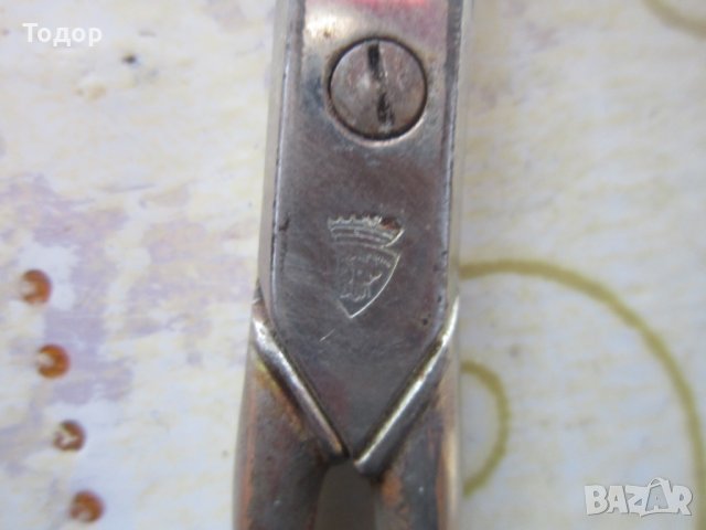 Уникална царска ножица ножици Герб Корона Коне, снимка 2 - Фризьорски столове - 25828594
