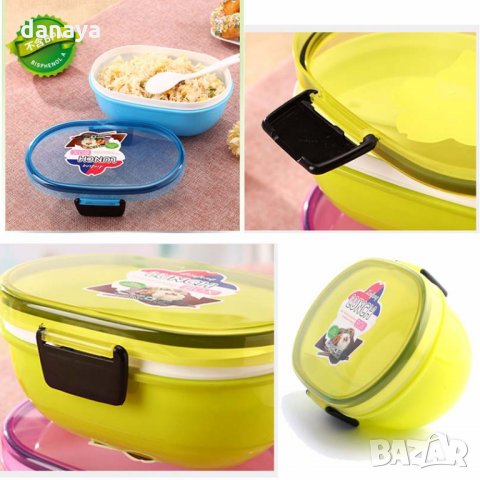 Детска кутия за храна с отделения и лъжичка LUNCH BOX, снимка 6 - Кутии за храна - 26158913