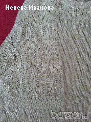 Плетена блуза с къс ръкав Никол, снимка 3 - Корсети, бюстиета, топове - 15085078