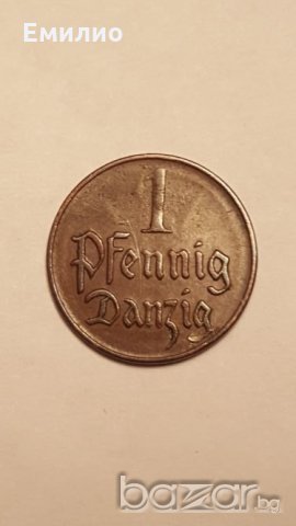 DANZIG 1 PFENNING 1923 SCARCE COIN, снимка 4 - Нумизматика и бонистика - 19839951