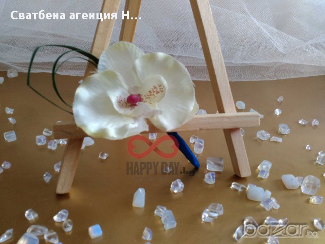 Сватбени бутонери - бутониера за ревер Орхидея, снимка 3 - Кетъринг - 14769865