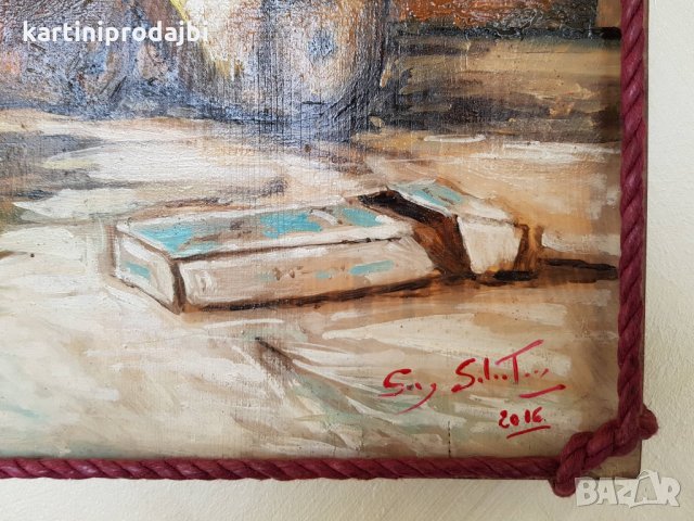 Маслена картина "Полет на пеперуда" италиански художник , снимка 10 - Картини - 24185272