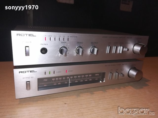 rotel-amplifier+tuner-made in japan-внос швеицария, снимка 2 - Ресийвъри, усилватели, смесителни пултове - 21061393