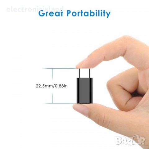 Адаптер женски Микро Micro USB към мъжки Тип Type C, снимка 5 - Селфи стикове, аксесоари - 22220010