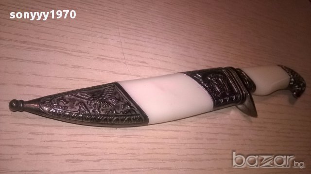 Красив и стилен нож с кания-21/4см-внос швеицария, снимка 9 - Антикварни и старинни предмети - 16095360