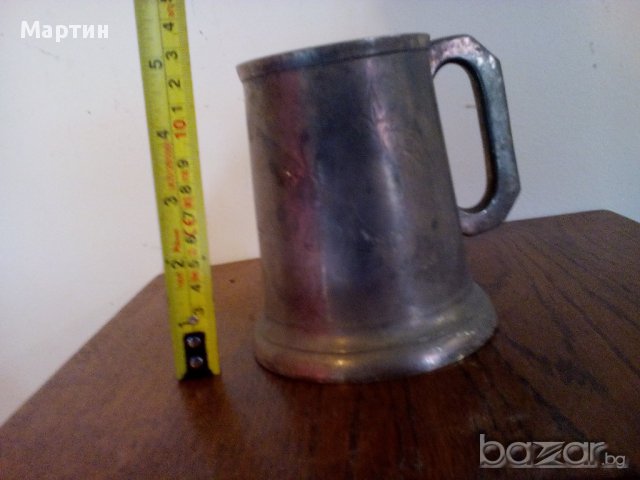 Стара посребрена - Халба - 430мл. - 1 бр ! (121233), снимка 3 - Други стоки за дома - 14660620