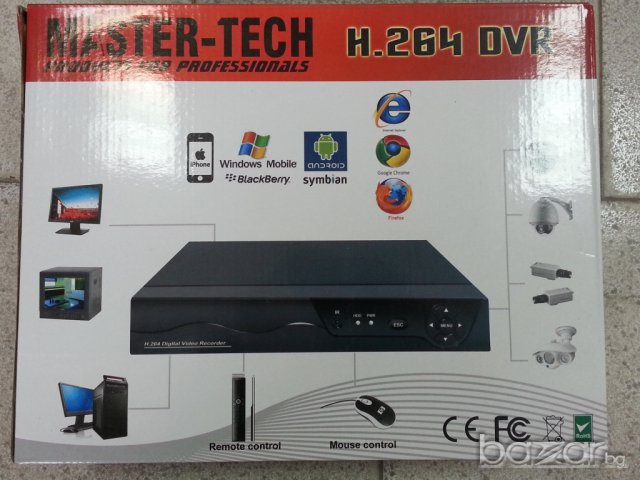 8-канален Dvr H.264 -hd/hdmi записващо охранително устройство D1.за 8 камери, снимка 2 - Приемници и антени - 7944869