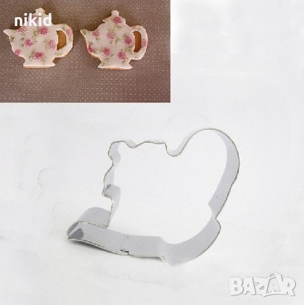 Голям Чайник метална форма резец украса бисквитки фондан пита тесто