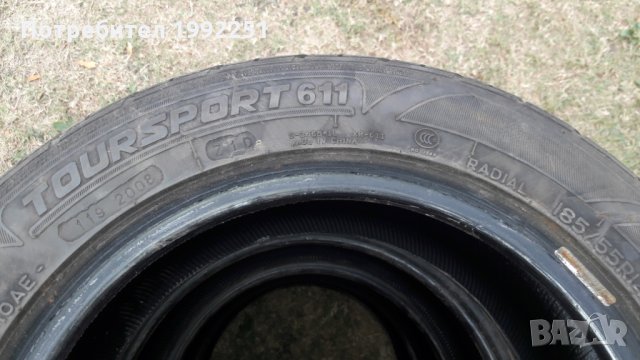4бр. летни гуми Nankang Toursport 611 185/55R14 DOT 2008. 7мм. дълбочина на шарката. Цената е за 4бр, снимка 3 - Гуми и джанти - 23231077