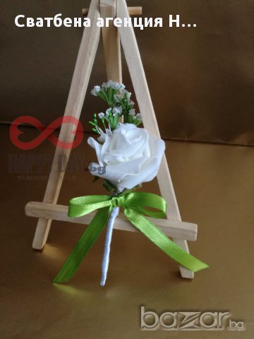 Сватбени бутониери - бутониера за ревер Ив , снимка 2 - Кетъринг - 14769052