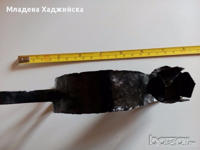 свещник от ковано желязо, снимка 3 - Декорация за дома - 13803796