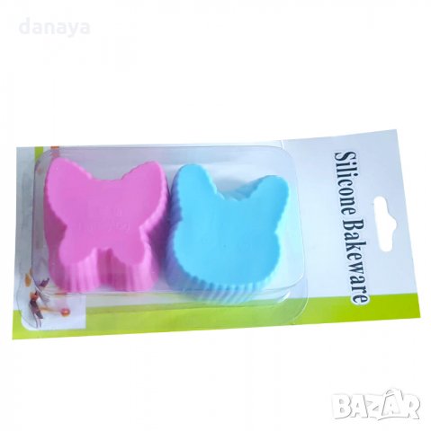 Силиконови форми за печене мини формички за мъфини различни модели, снимка 7 - Форми - 20630572