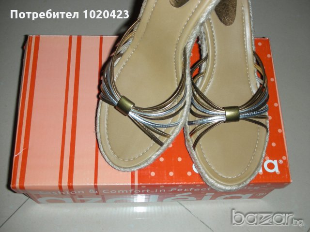 НОВИ Летни чехли на платформа, снимка 3 - Чехли - 10788568