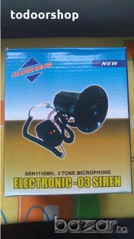 Автомобилна сирена високоговорител 12в. 50W , снимка 3 - Аксесоари и консумативи - 14225346