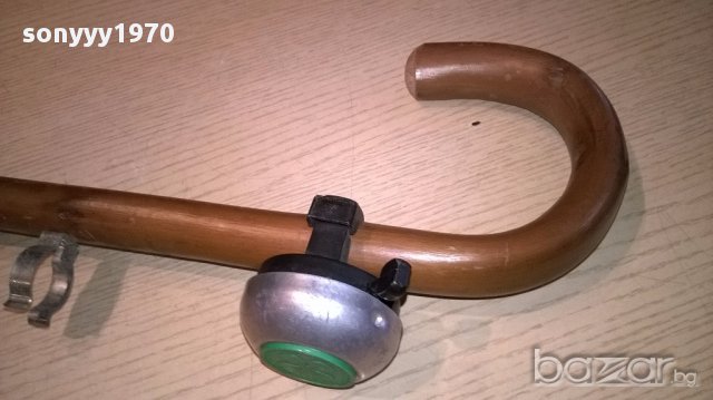 ПОРЪчАН-S КЛАСА-Бастун с звънец и метален върх-95см-внос швеицария, снимка 8 - Антикварни и старинни предмети - 14459856