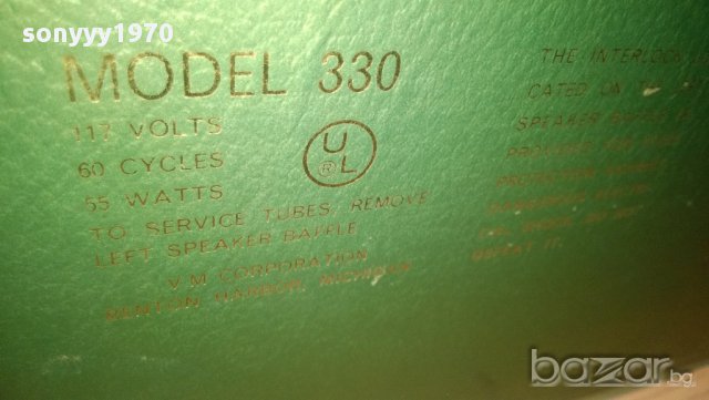 the voice of music-model 330-made in u.s.a.benton harbor michigan-внос франция, снимка 12 - Ресийвъри, усилватели, смесителни пултове - 10229977