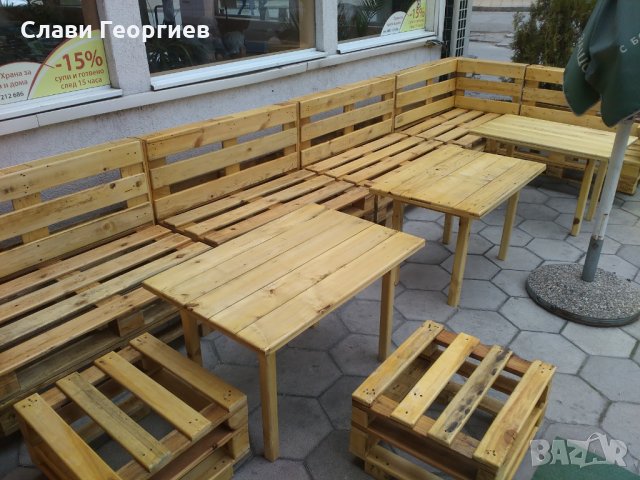 Мебели от палети, снимка 2 - Градински мебели, декорация  - 24539236