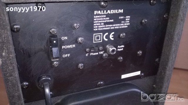 palladium powered subwoofer-33х33х20см-активен буфер-внос швеицария, снимка 9 - Тонколони - 18206498