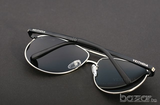 Мъжки Слънчеви Очила VEITHDIA AVIATOR - Silver, снимка 5 - Слънчеви и диоптрични очила - 9594796