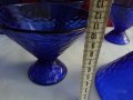 чаши купи кобалтово синьо стъкло, снимка 11