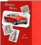 Картичка с количка за Рожден ден с плик (различни цветове), снимка 4