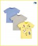 Mothercare комплект от 3 броя тениски блузи с къс ръкав 2-3 години