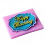 силиконов молд за украса торта фондан надпис Happy Birthday